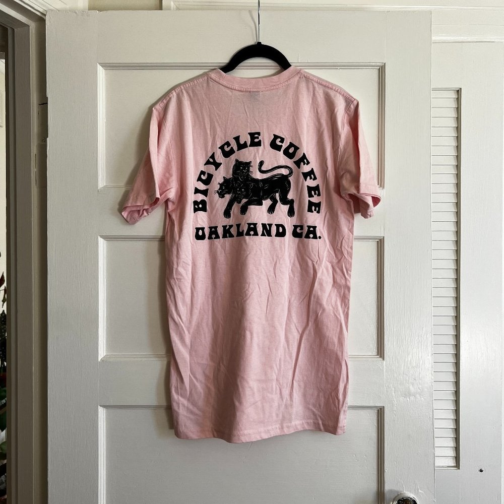 Baby Pink Bicycle Coffee T-shirt - NWOT